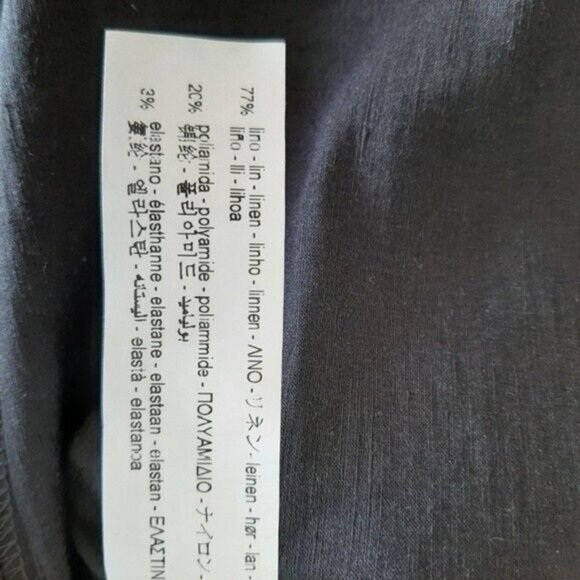 ZARA Boat Neck Tie Waist Modern Neutral Blouse Sz M - Picture 15 of 15